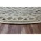 Homeroots 6 ft. Round Gray, Cream & Blue Modern Geometric Area Rug 396185 - alternate 6